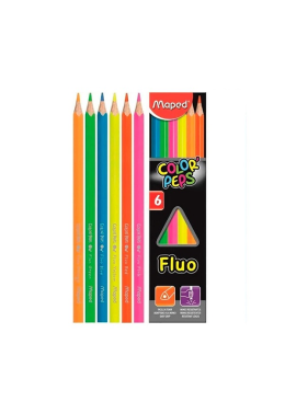 Estojo Lápis de Cor C/6 Maped